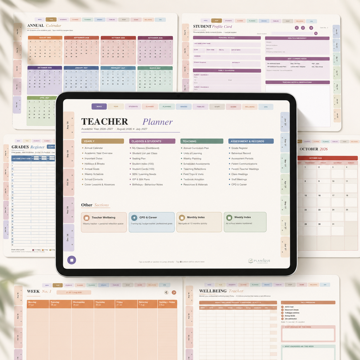 Planique | Teacher Markbook & Planner — Digital Grade Tracker for Teachers
