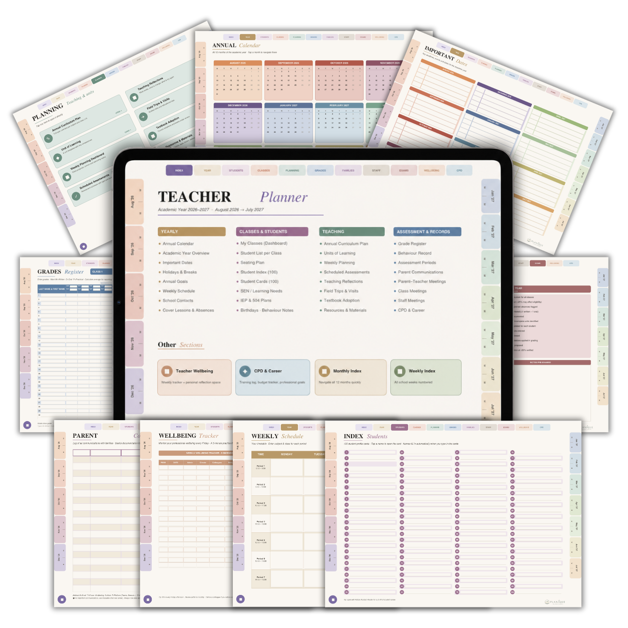 Planique | Teacher Markbook & Planner — Digital Grade Tracker for Teachers